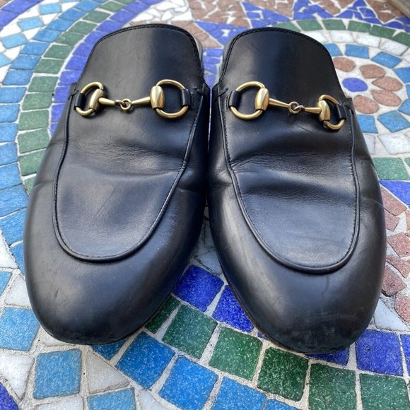 GUCCI Princetown Mules Size 37 - Picture 1 of 7